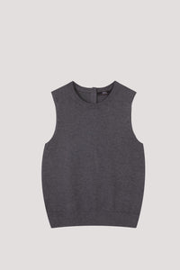 AKV 10689 KNIT TANK TOP HUE GREY