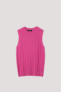 AKV 11178 SLEEVELESS TOPS FUCHSIA