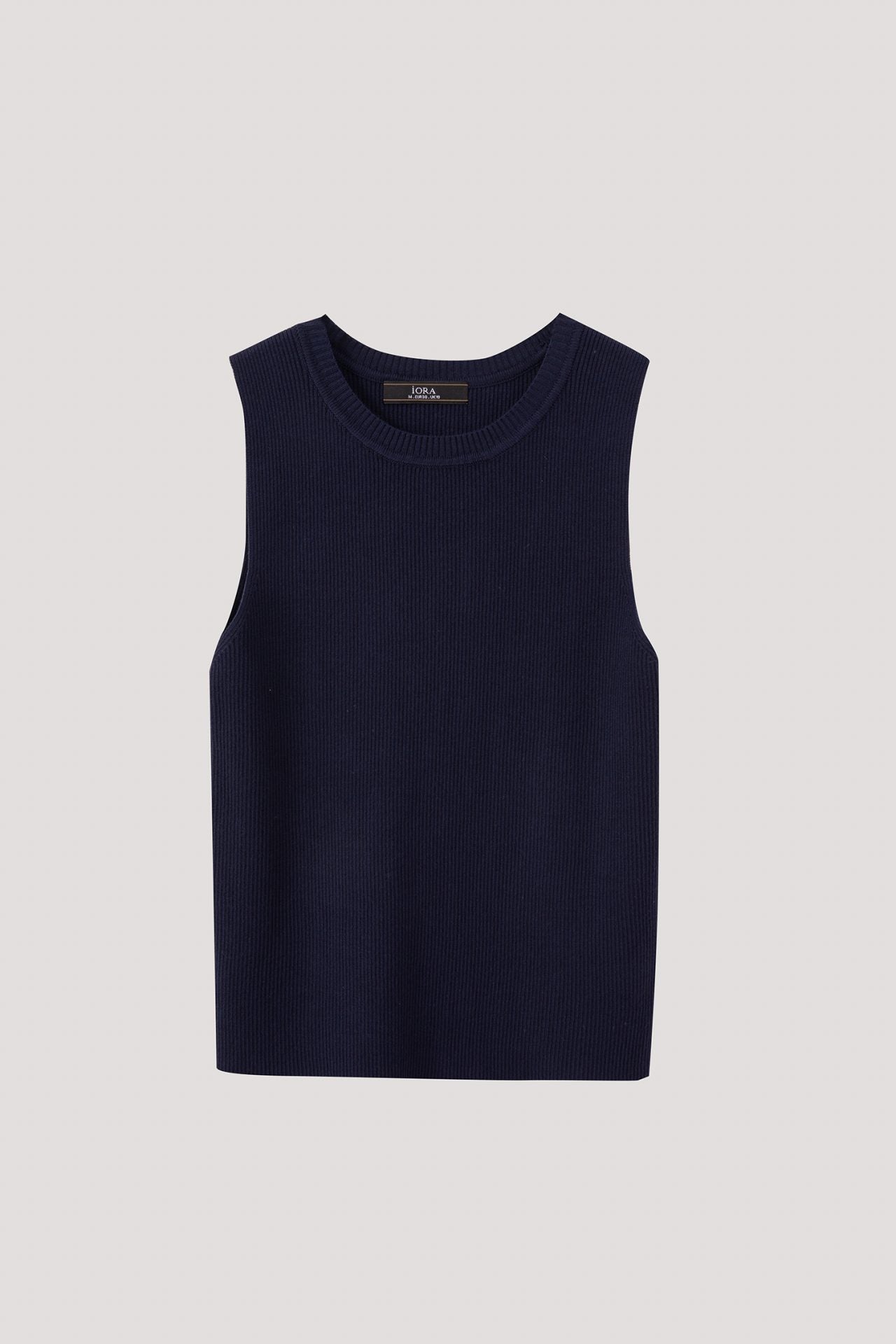 AKV 9300 SLEEVELESS KNIT TOP NAVY