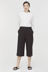 AP 8324 BLACK SIDE INSERTED POCKETS SHORT CULOTTES