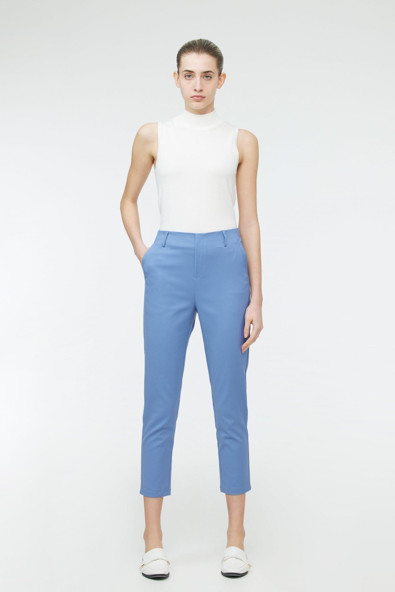 APL 10685 TAPERED PANTS DENIM BLUE 2