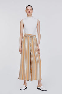APL 11034 STRIPES WIDE LEG CULOTTES MUSTARD