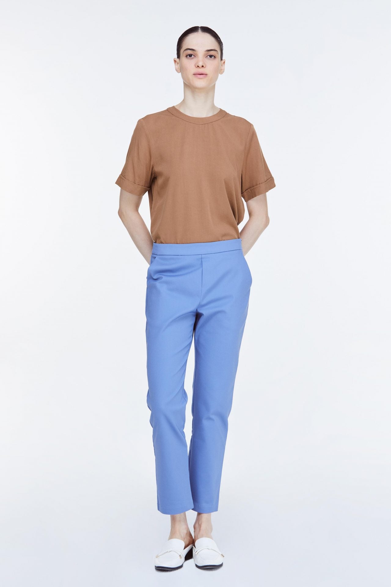 APL 11235 LONG TAPERED PANTS DENIM BLUE