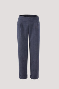 APL 9344 FOLDED HEM LONG PANTS DARK DENIM