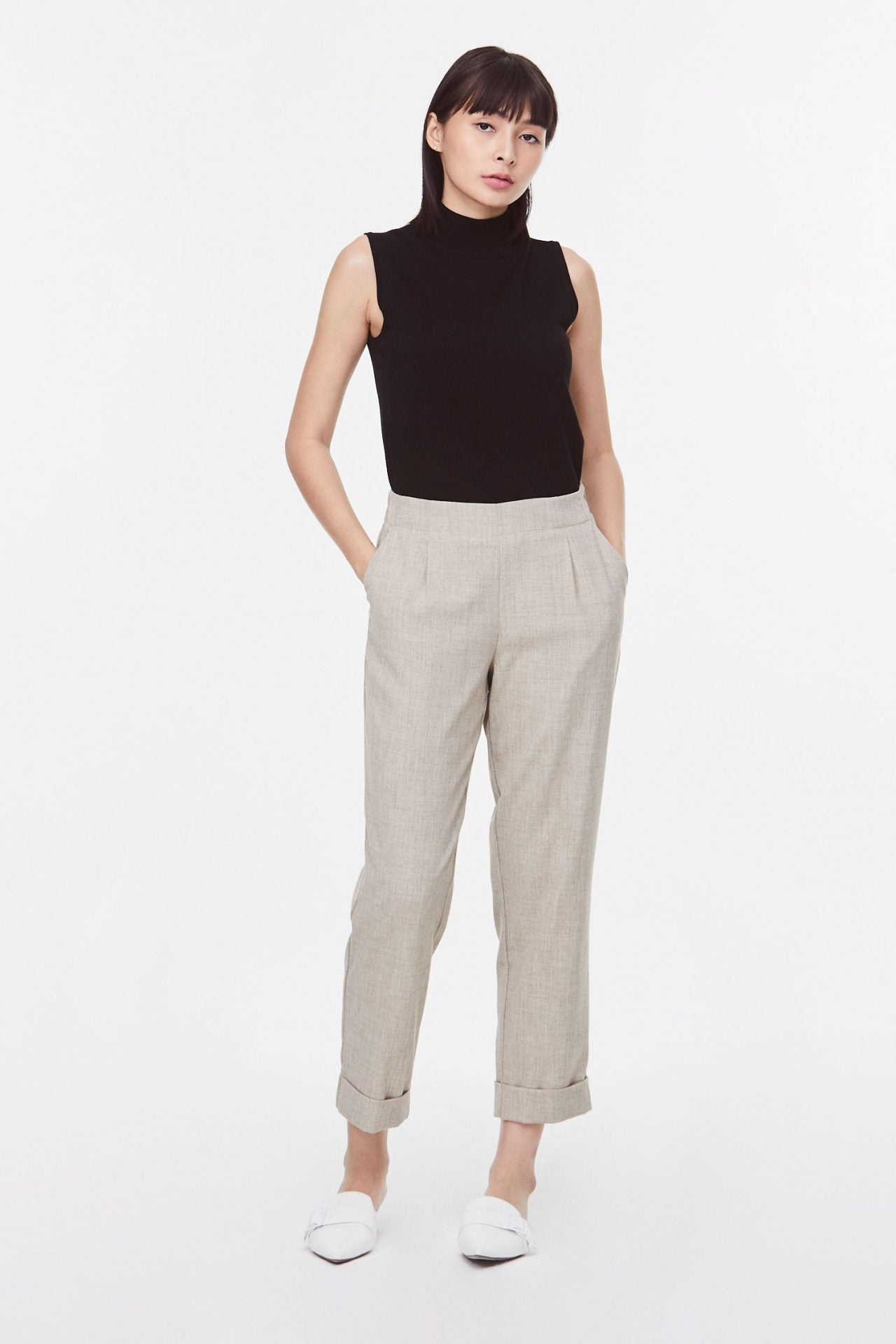 APL 9344 STRAIGHT LONG PANTS KHAKI