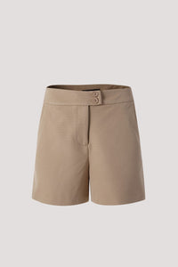 APS 8271 TWO BUTTONS SHORTS KHAKI