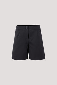 APS 9407 BUTTONED SHORTS BLACK