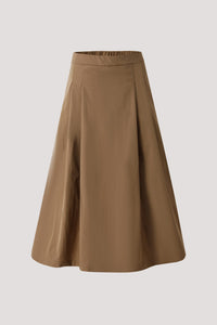 ASK 9018 MAXI SKIRT BROWN