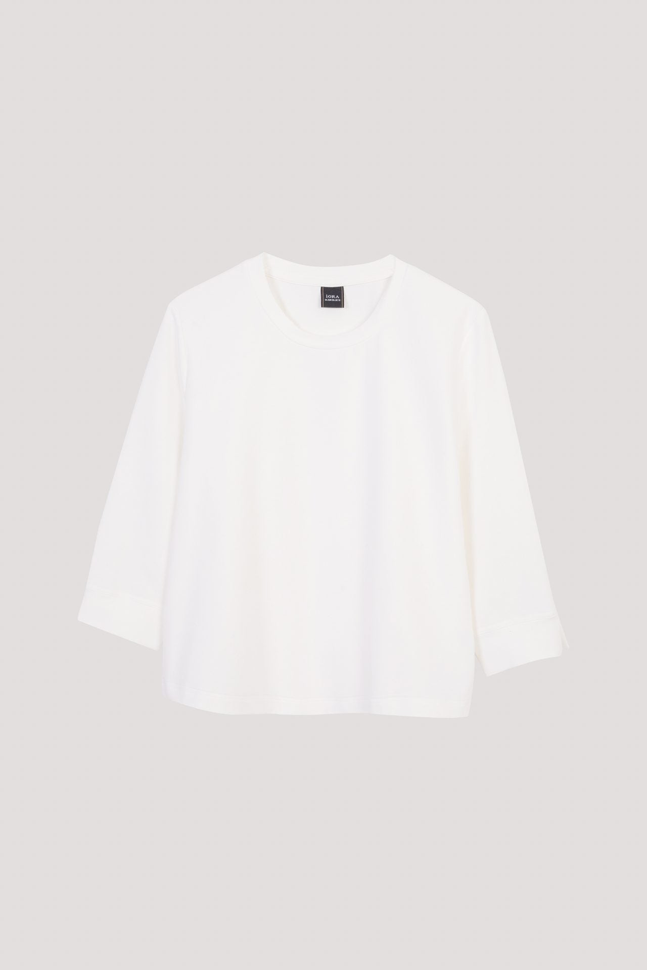 AT 10942 ROUND NECK LONG SLEEVES TOP CREAM