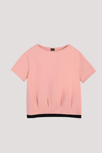 AT 11043 BASIC ROUND NECK BLOUSE DUSK PINK