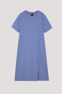 AT 11048 SIDE SLIT DESIGN DRESS PERIWINKLE