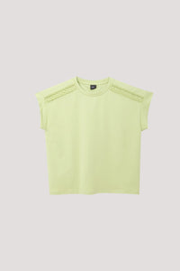 AT 11350 DETAILED SHOULDER TOP APPLE GREEN