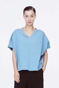 AT 11353 V-NECK TOP BABY BLUE