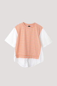 AT 11413 STRIPED TOP PEACH