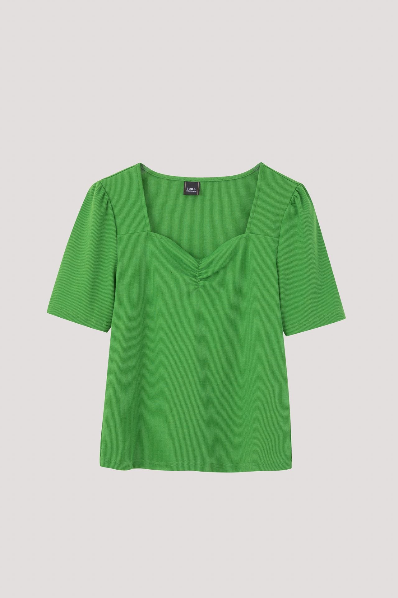 AT 8737 SWEETHEAR NECKLINE BLOUSE FOREST