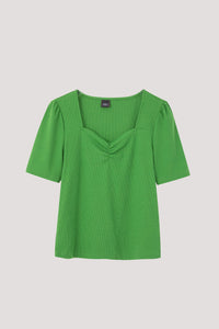 AT 8737 SWEETHEAR NECKLINE BLOUSE FOREST