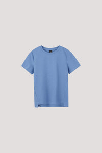 AT 9002 LONGER BACK HEM TOP DENIM BLUE
