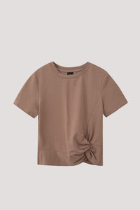 AT 9553 KNOT TEE LIGHT BROWN