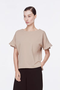 AT 9560 LAYERED SLEEVE SHIRT KHAKI