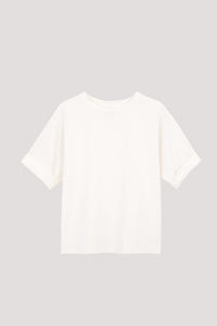 AT 9785 FOLDED SLEEVES TOP CREAM