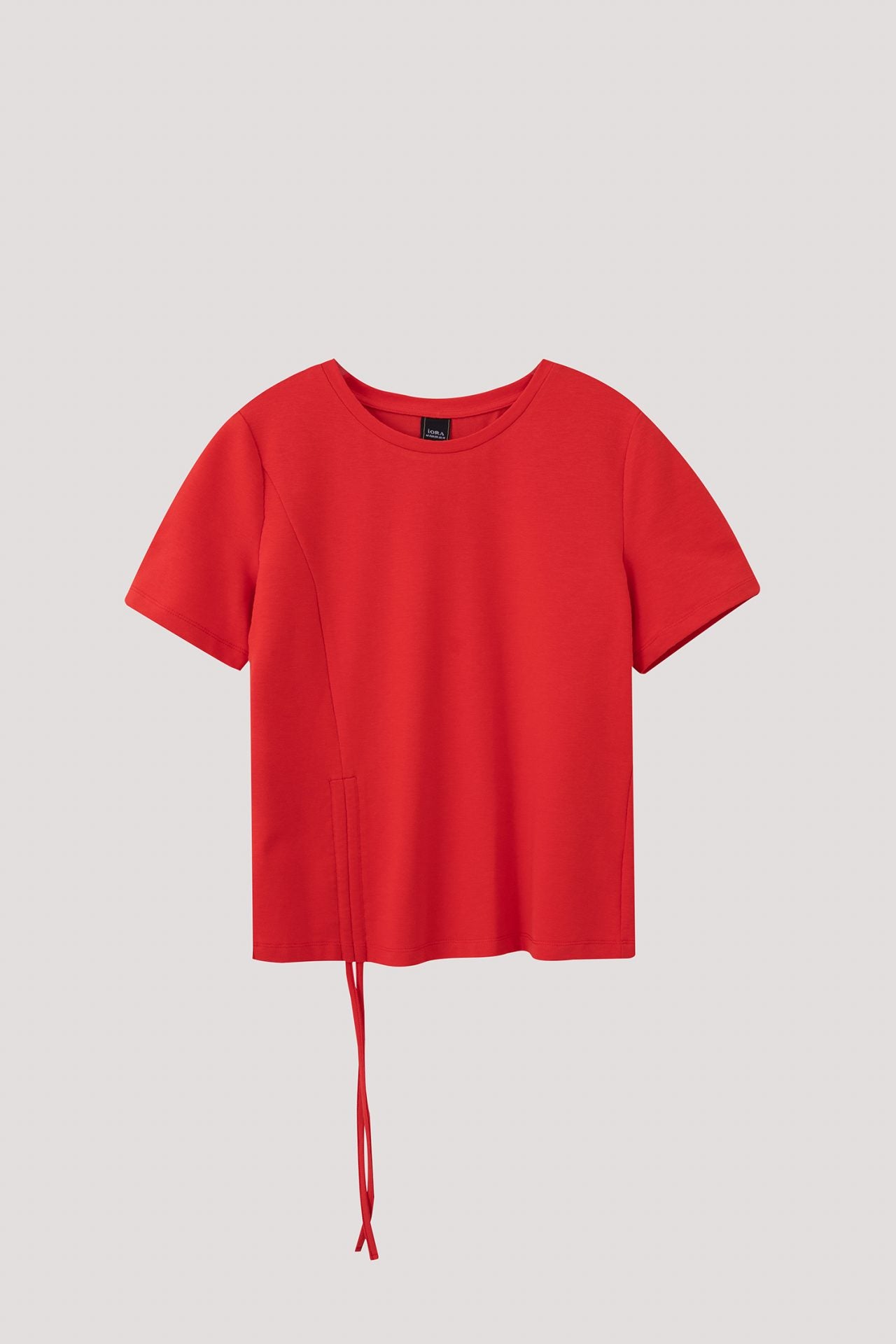 AT 9862 KNOT TEE TANGERINE RED