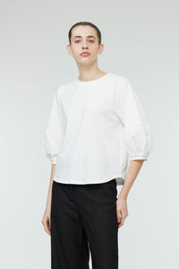 ATB 11239 PUFF SLEEVE TOP CREAM