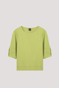 ATB 8735 CUFFED SLEEVES BLOUSE PEAR