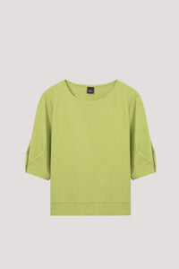 ATB 8735 CUFFED SLEEVES BLOUSE PEAR