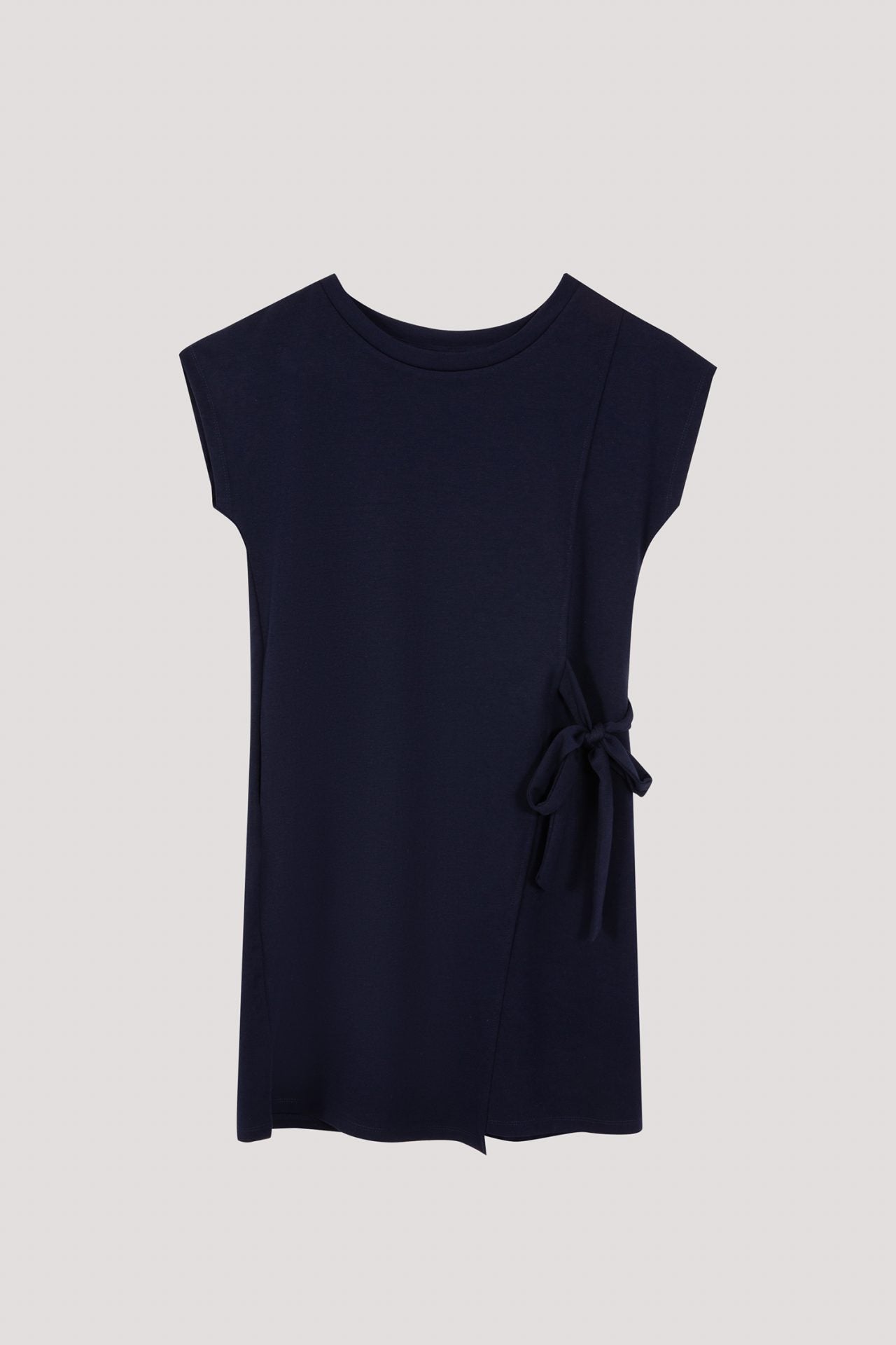 ATD 10208 SIDE TIED DRESS NAVY