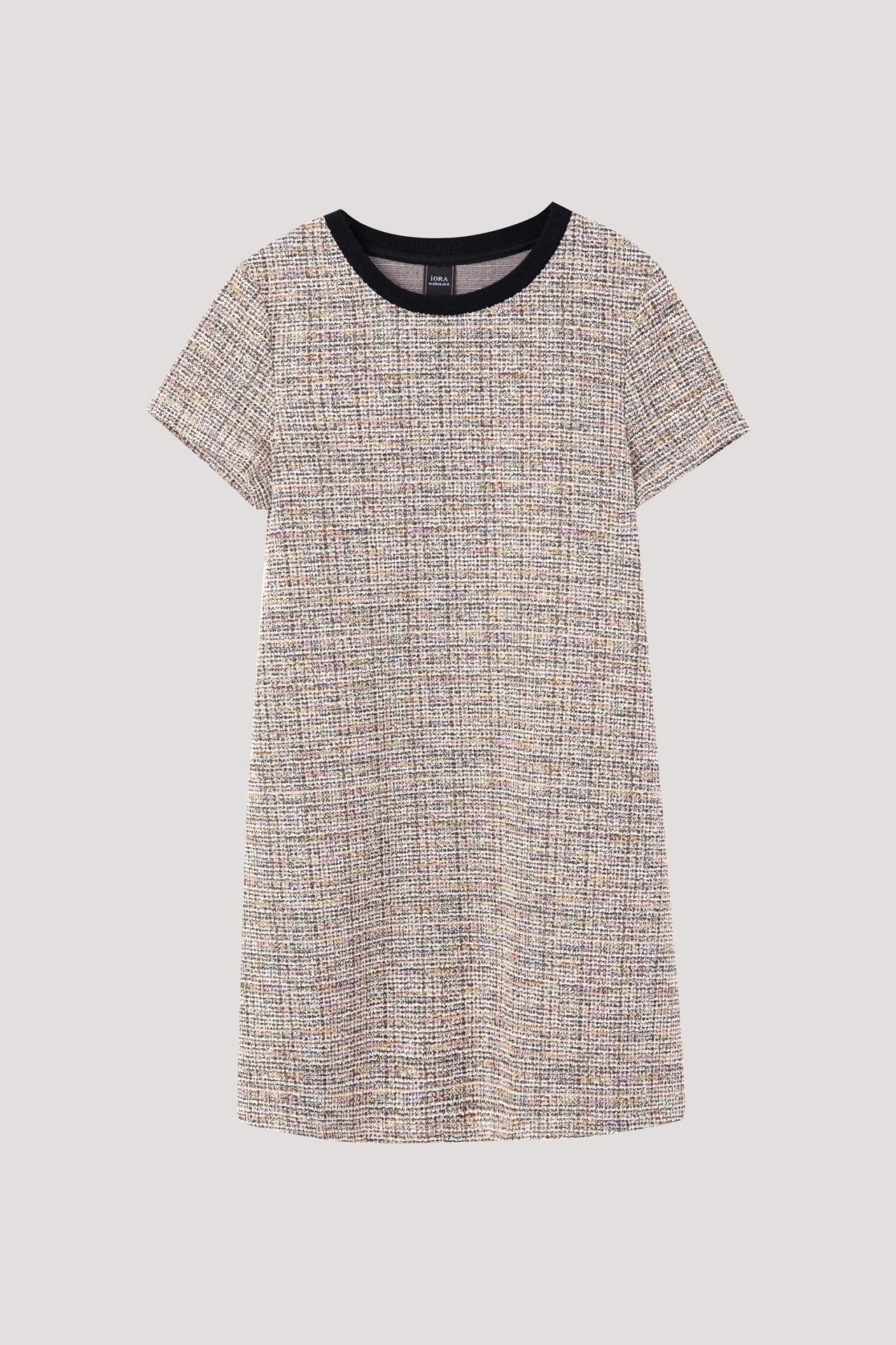 ATD 10250 TWEED FABRIC DRESS KHAKI