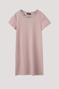 ATD 8944 ROUND NECK DRESS PINK