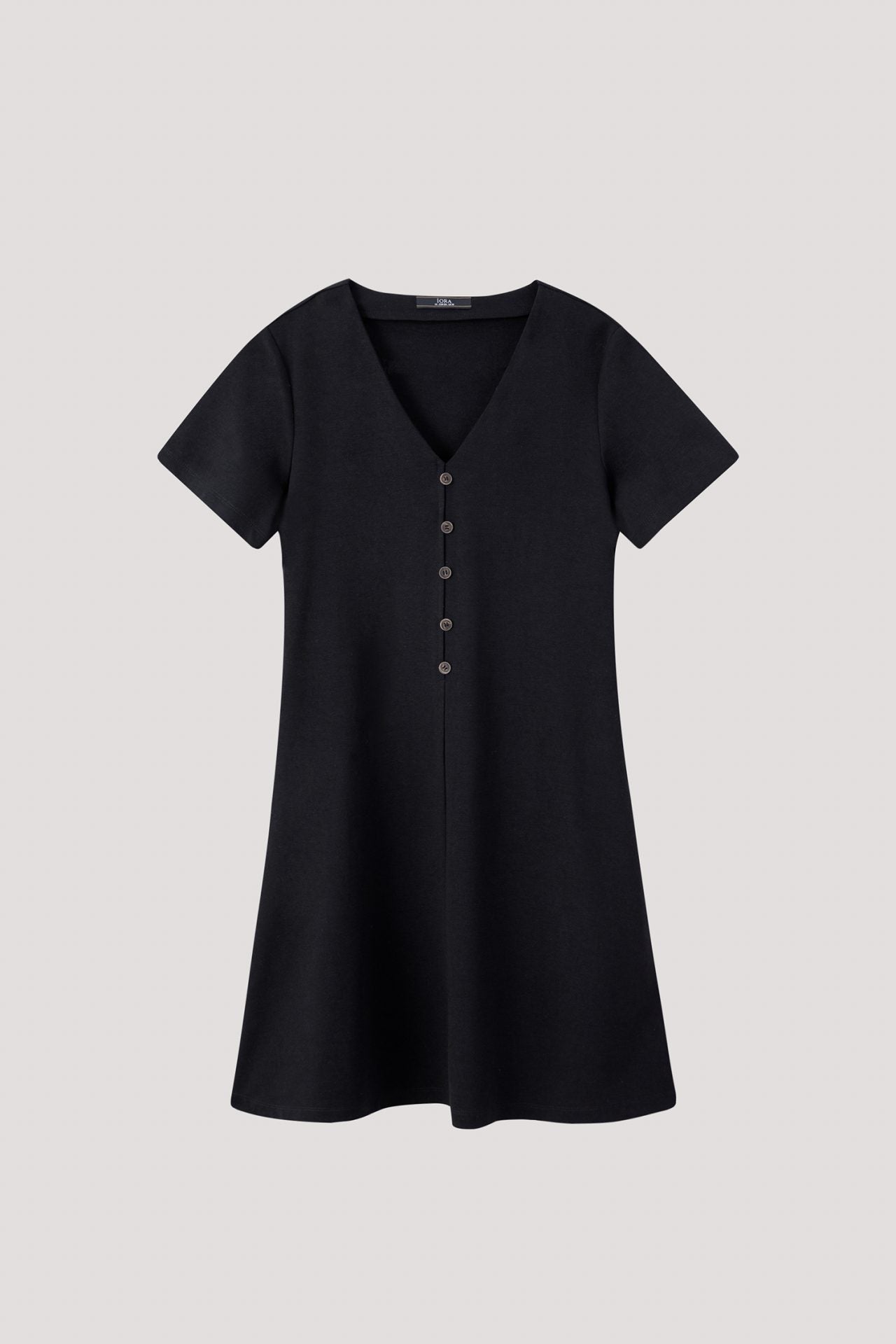ATD 9382 FRONT BUTTON DRESS BLACK