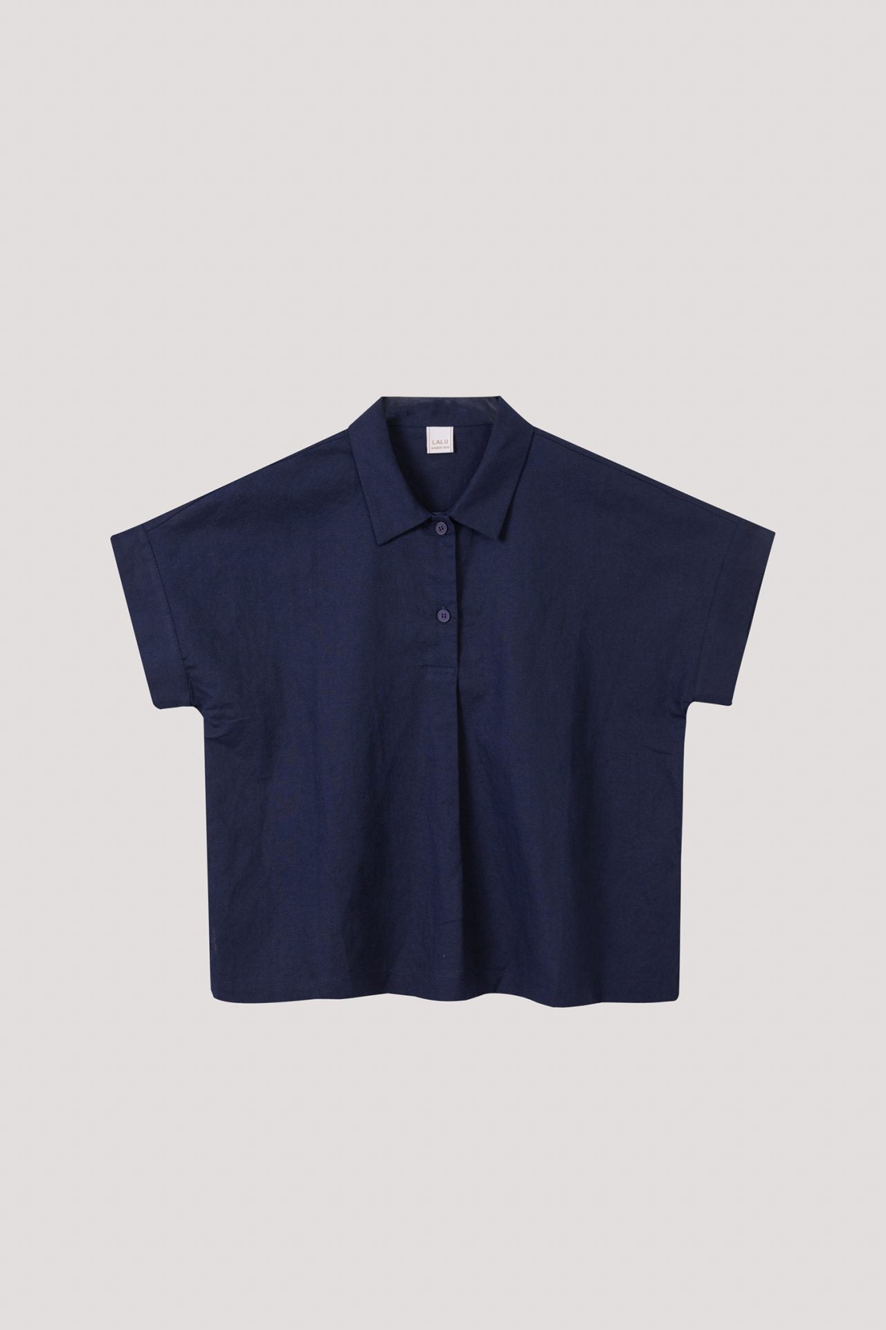 BB 10722 COLLARED BUTTON SHIRT NAVY
