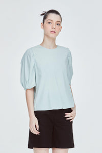 BB 10765 ROUND NECK TOP AQUA GREEN