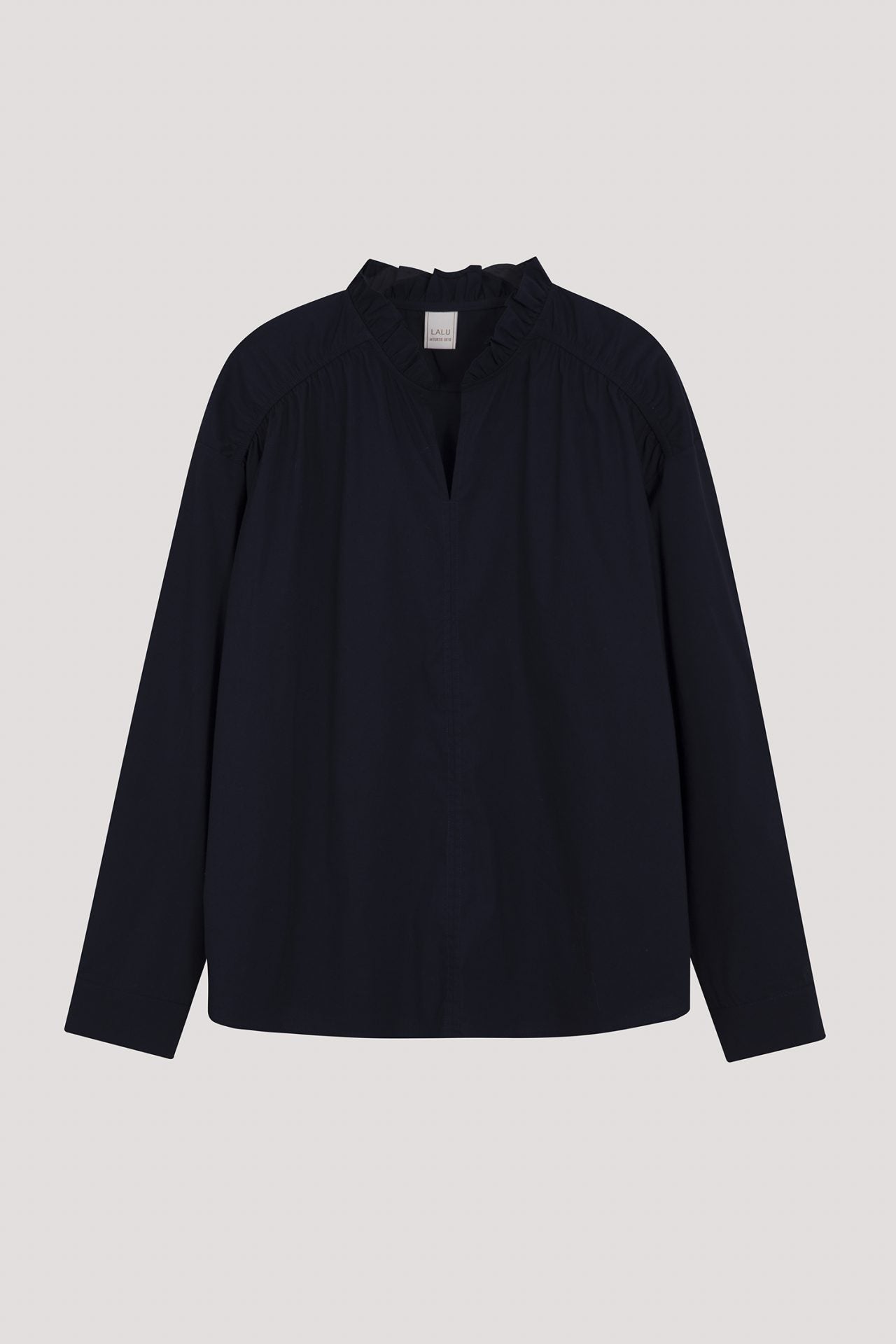 BB 11639 V NECK BLOUSE NAVY