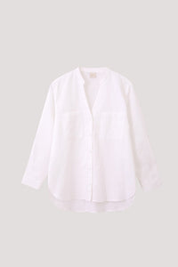 BBL 10732 V-NECK CUFFED SLEEVES BLOUSE CREAM