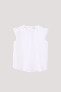 BBV 10569 RUFFLE SLEEVES BLOUSE CREAM
