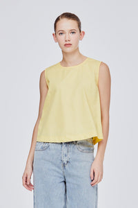 BBV 11553 BOXY SLEEVELESS YELLOW