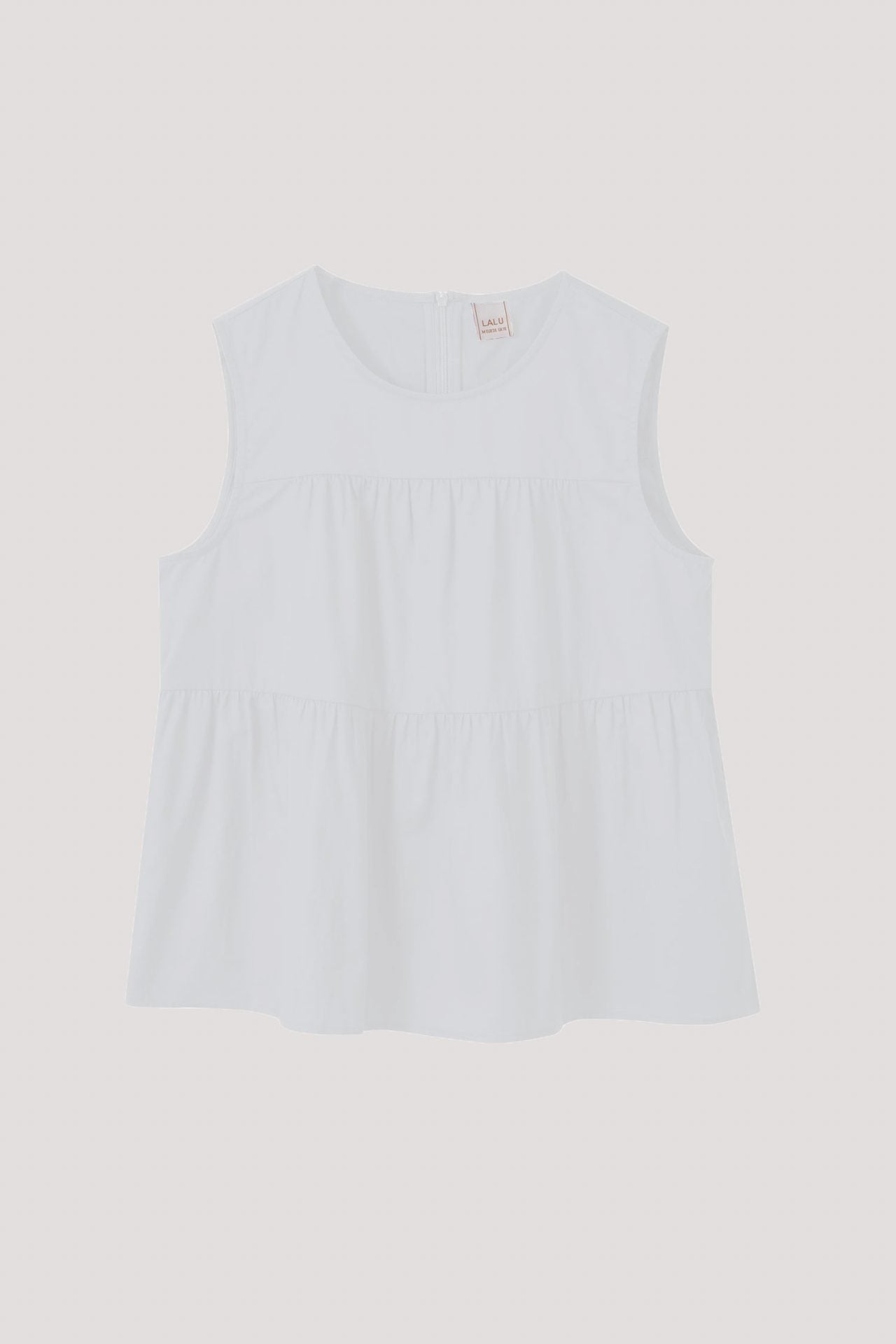 BBV-9713-SLEEVELESS-TIERED-TOP-IVORY