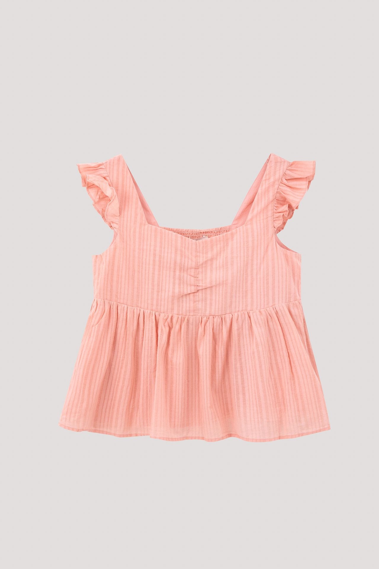 BBV 9823 RUFFLED STRAP TOP BLUSH