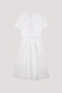 BD 11594 ELASTIC A-LINE DRESS CREAM