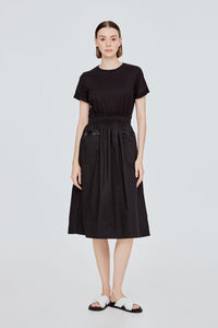 BD 11594 T SHIRT POCKET DRESS BLACK