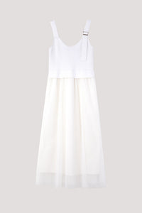BDQ 10288 TANK TOP LACED DRESS CREAM