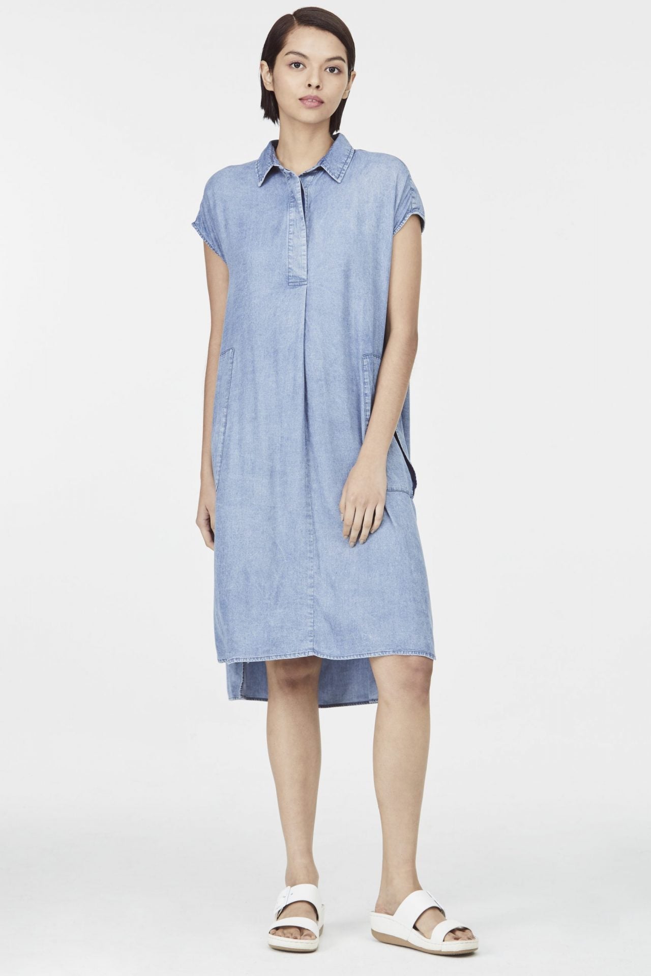 BDQ 8810 DENIM SHIRT DRESS