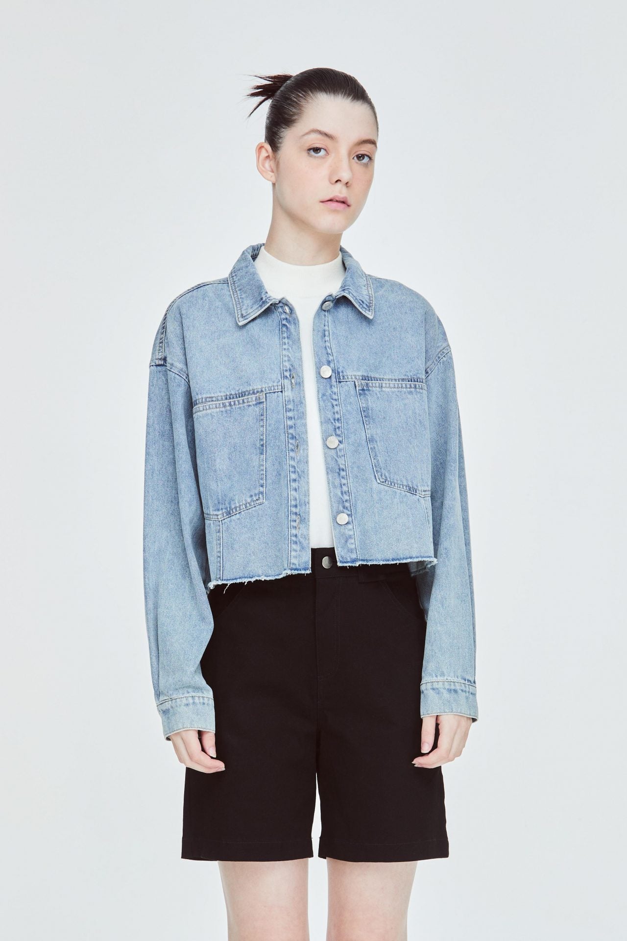 BJK 10384 JEANS COAT LIGHT DENIM