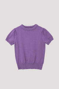 BK 10014 KNIT TOP LAVENDER