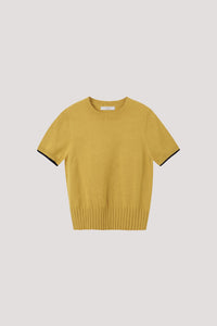 BK 9187 KNIT TOP YELLOW