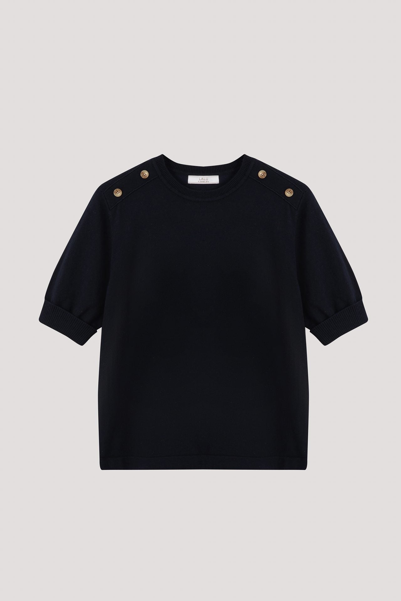 BK 9373 BUTTON ON SHOULDER TOP NAVY