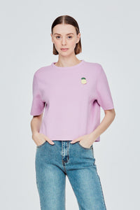BK 9641 PINEAPPLE LOGO TOP LILAC