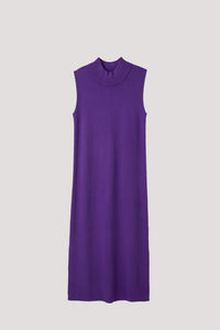 BKD 10916 SLEEVELESS KNIT MAXI DRESS PURPLE (1)